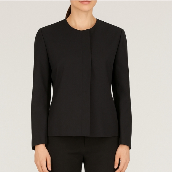 Prada Women’s Black Tailored Designer Blazer Jacket Full Zip 38 - Picture 1 of 15